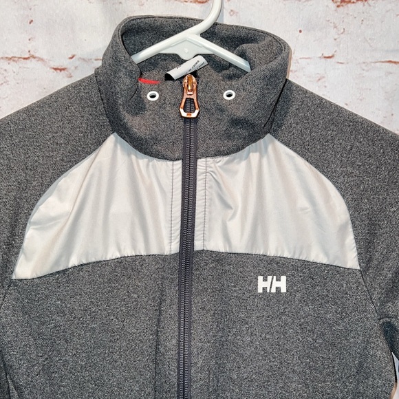 Helly Hansen Jacket Women XS Gray Full Zip Track Jacket Training Activewear Vali - Picture 2 of 9